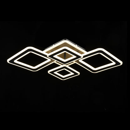 Lámpara de techo con 4 LEDS Negro