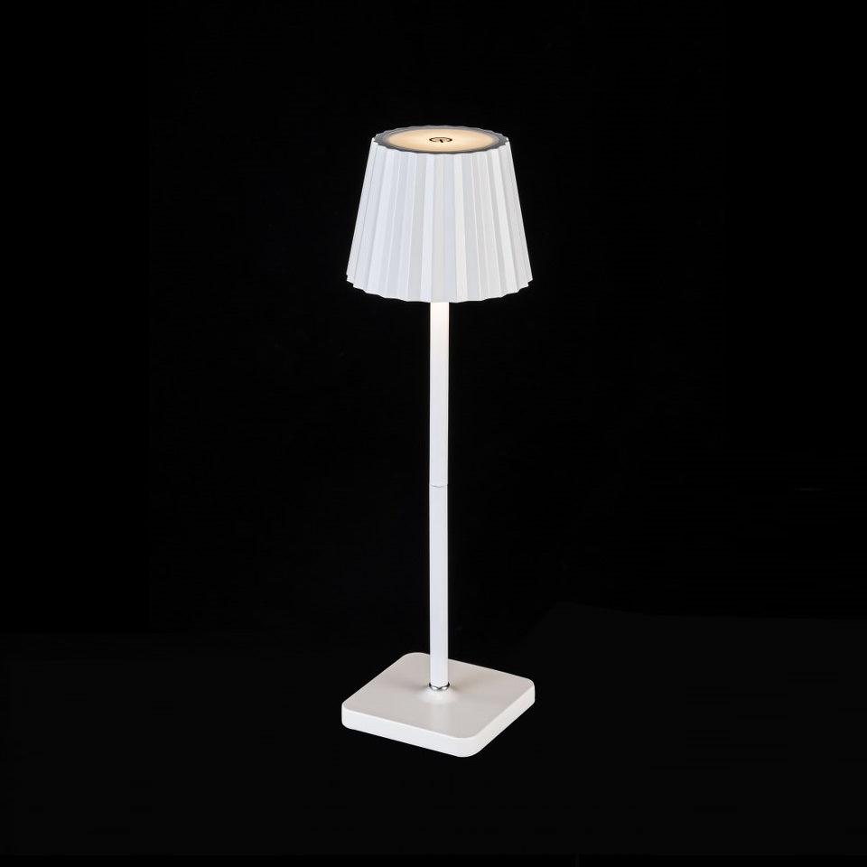 Lampara De Mesa Portatil Con Bateria CCT Blanco