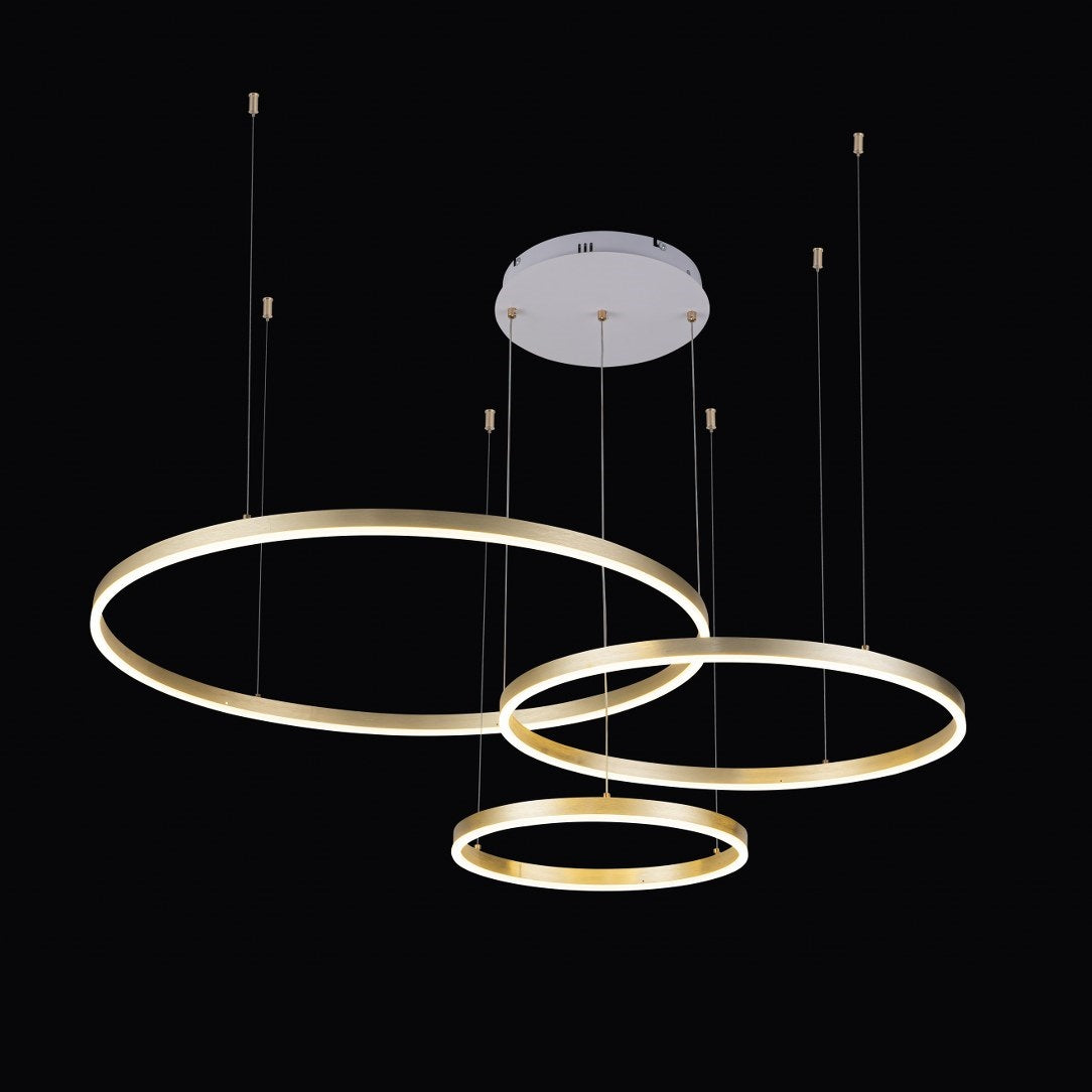 Lámpara Colgante LED Helix | Dorado CCT Atenuable - FL6037-3P