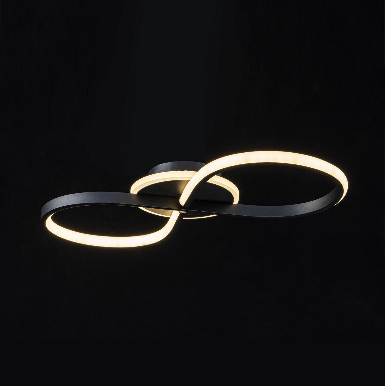 Lámpara de techo LED LOOP Negra | FL6012-C