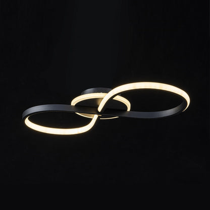Lámpara de techo LED LOOP Negra | FL6012-C