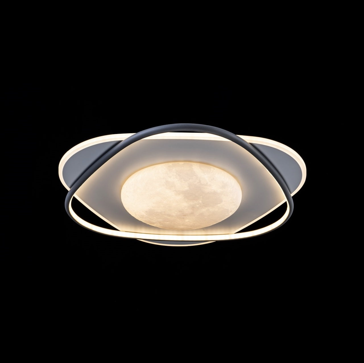 Lámpara de techo LED LUNA Blanca y Negra | FL6019-C