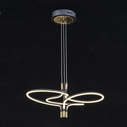 Lámpara Colgante LED LIRA | Negra y Dorada CCT Atenuable FL6021-P