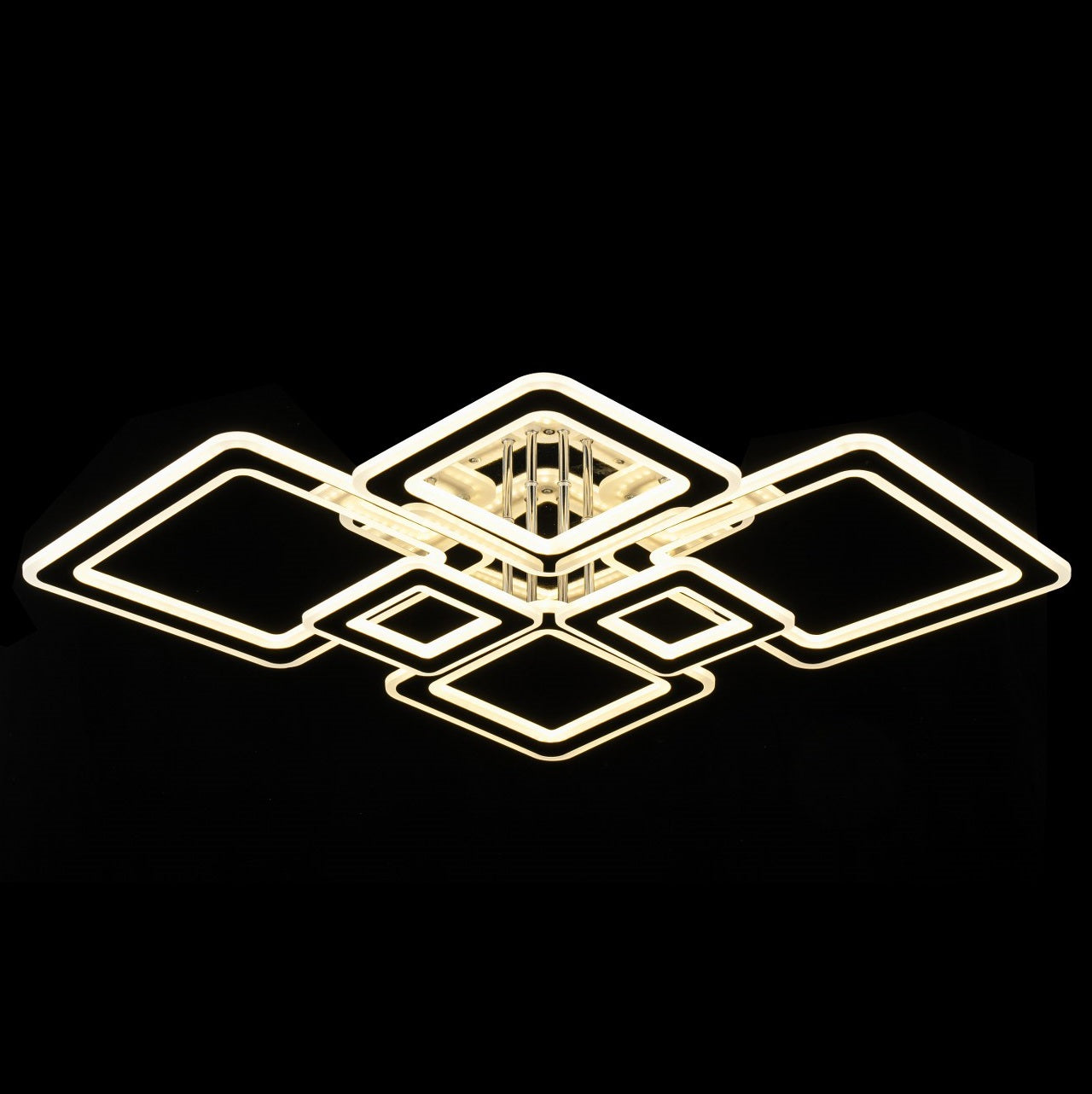 Lampara con 6 Cuadros Led Gris