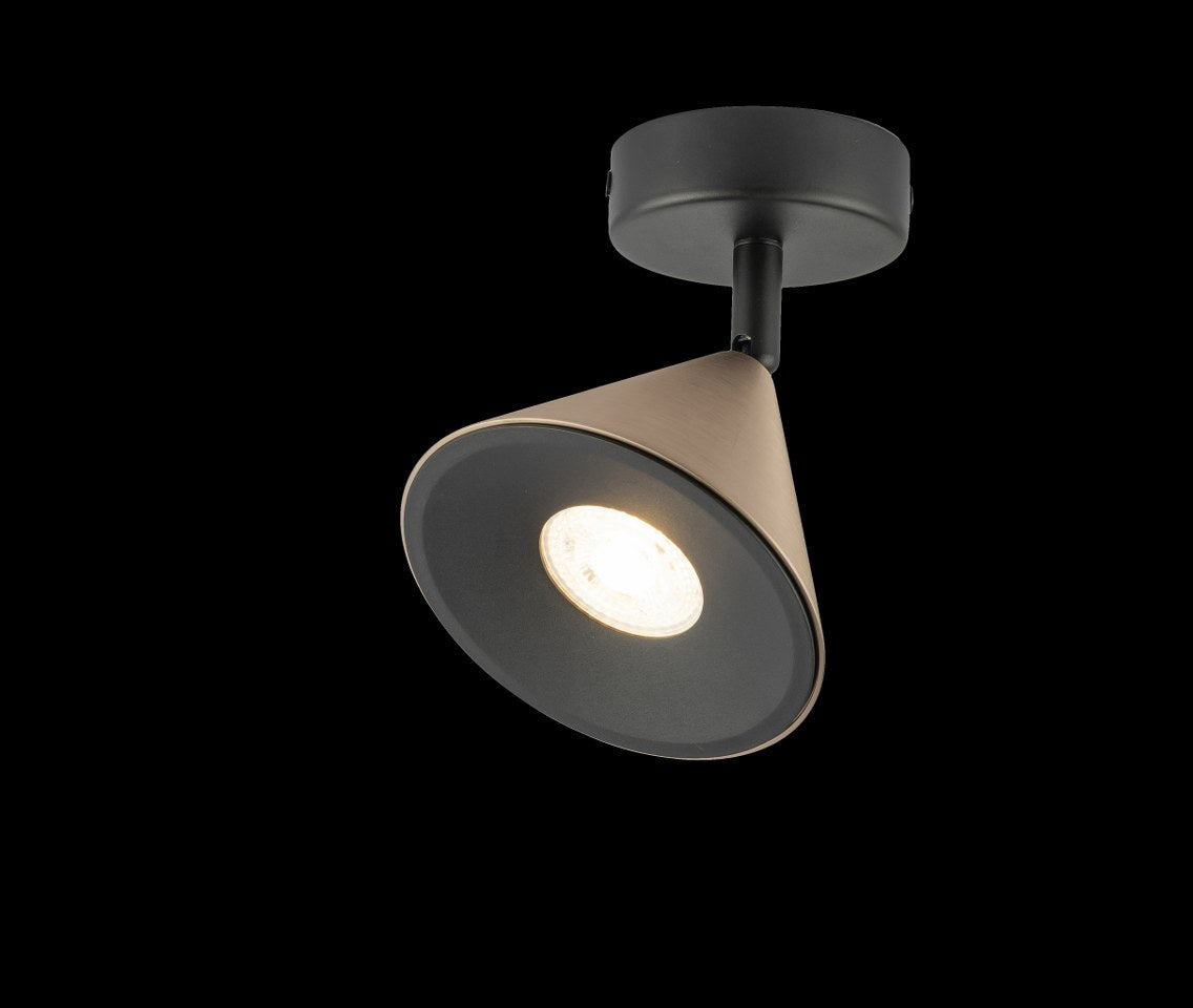 Foco Superficie GU10 Horn Bronce