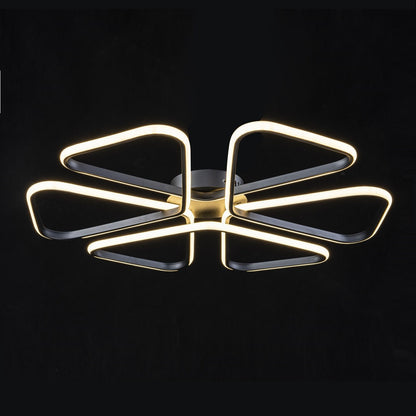 Lámpara de techo LED LOOP Negra | FL6016-C