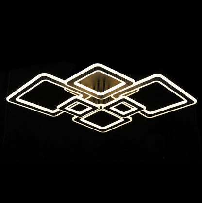 Lampara con 6 Cuadros Led Negro