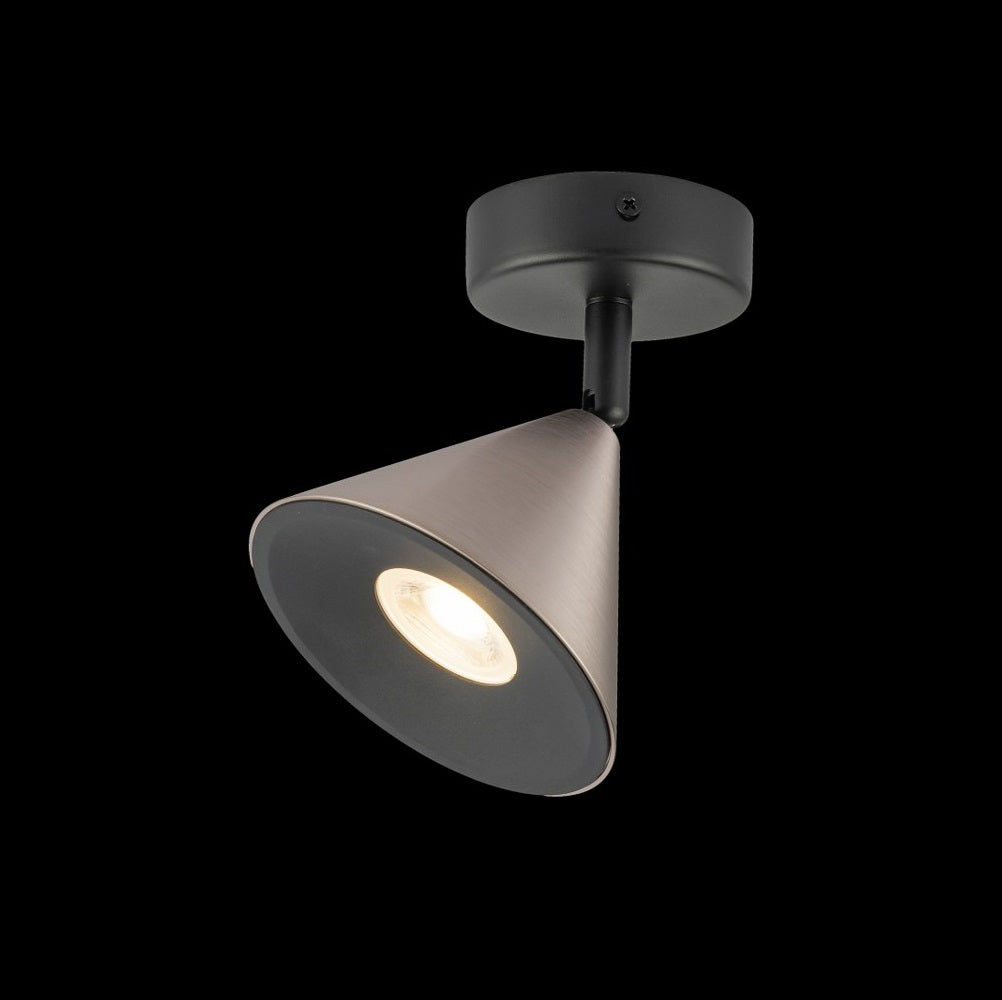 Foco Superficie GU10 Horn Gris