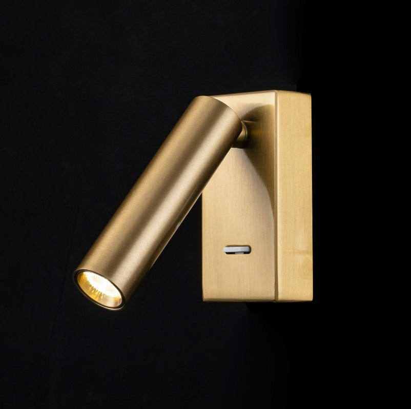 Aplique de lectura dorado