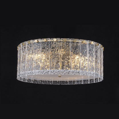 Plafón Cristal Circular Salón CRYSTALON | Dorado Ø50 cm E14