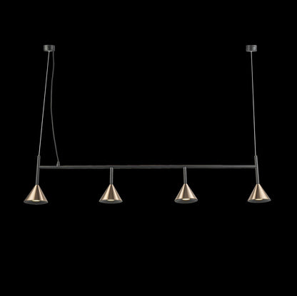 Lampara Colgante Con Tres Focos Bronce