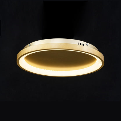 Plafón LED Circular Techo Salón NOVA | Negro Ø50 cm CCT