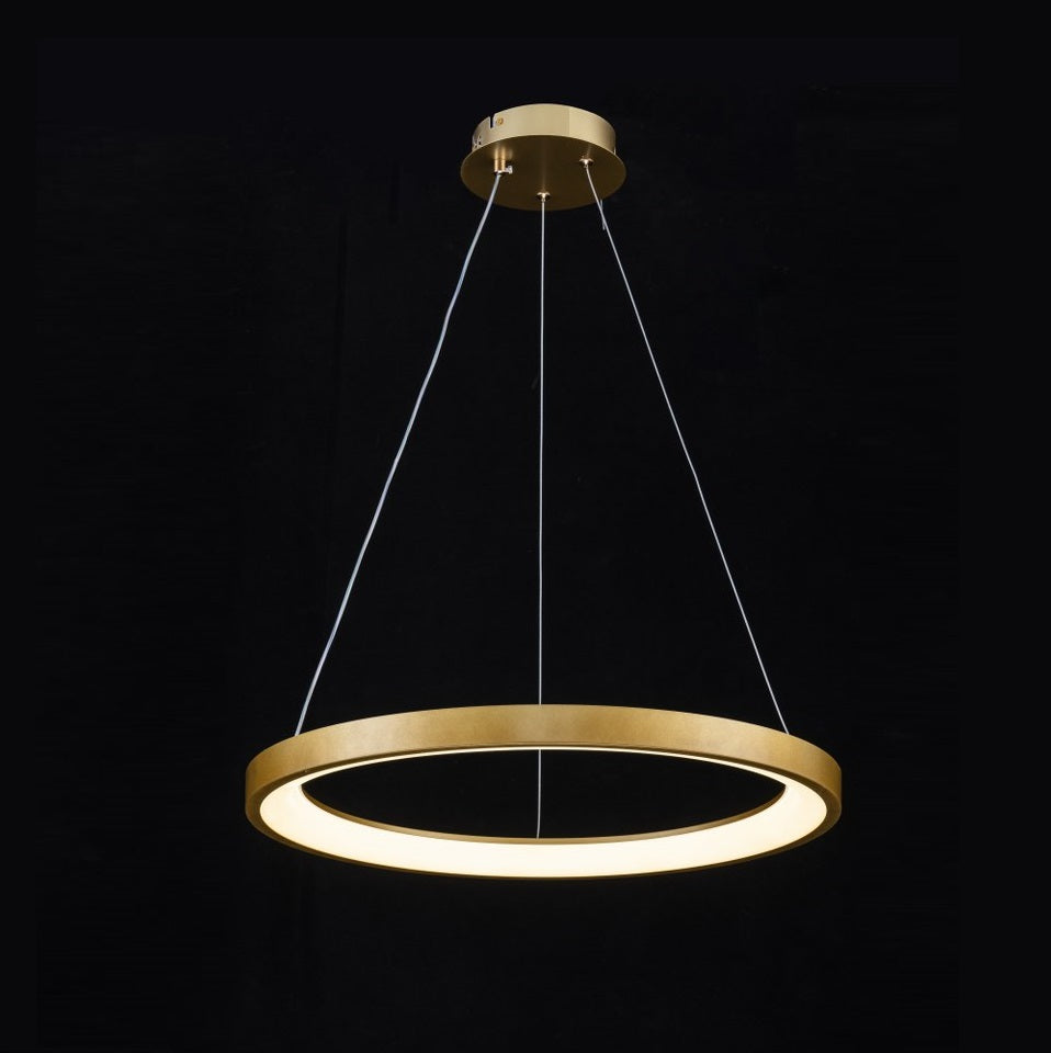 Lámpara Colgante LED Redonda | Negra/Blanca/Dorada CCT | FL6589-D50P