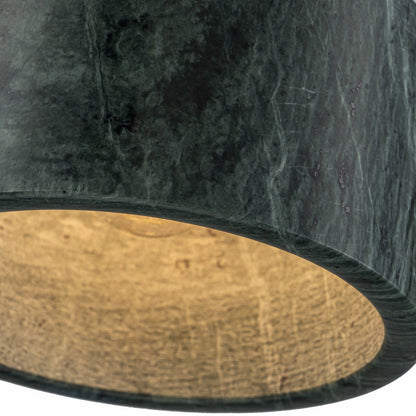 Lampara Colgante De Marmol Con Bombilla E27 Verde