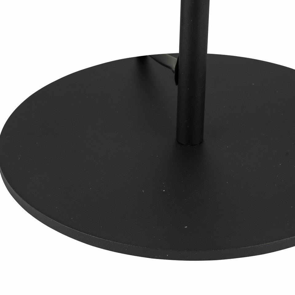 Lampara De Mesa Foco Moderno Negro