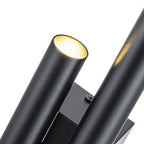 Aplique interior LED 4 bombillas G9 Negro