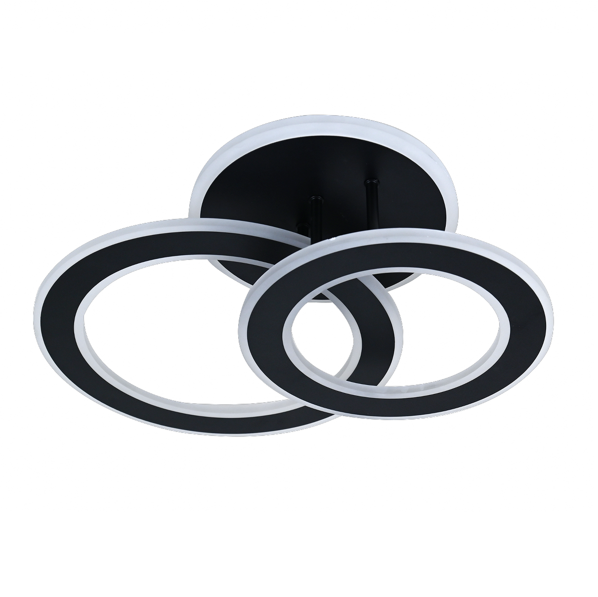 Lampara de techo led 3 Aros Negro