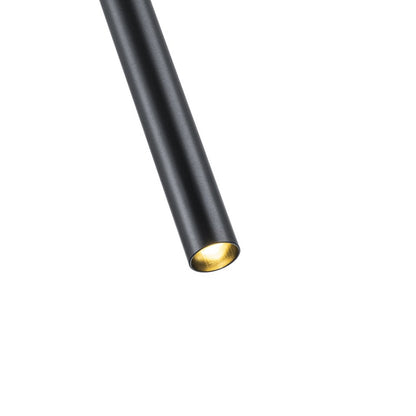 Lampara colgante G9 Minimalista Negro Brillante