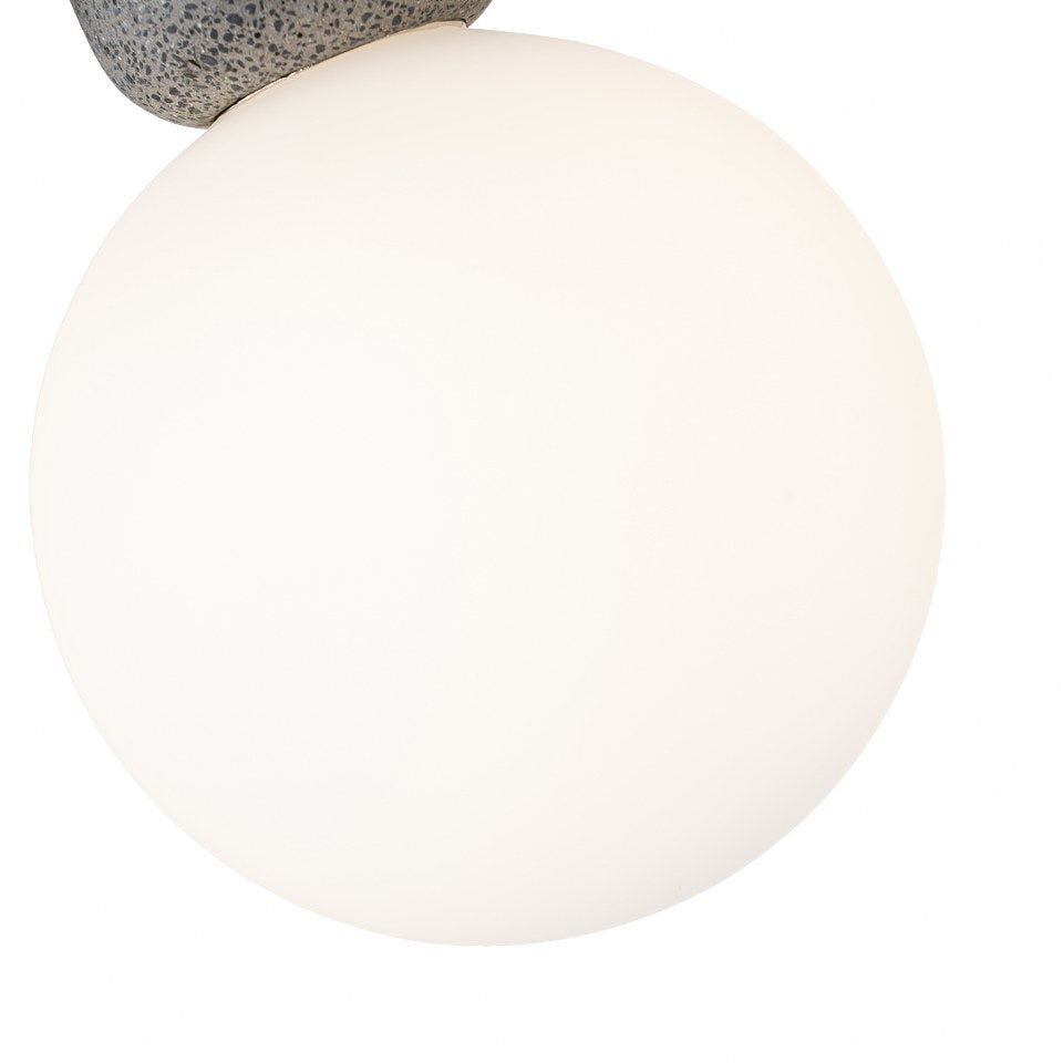 Lampara concrete Negro