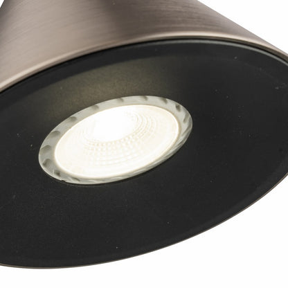 Lampara De Mesa Foco Moderno Gris