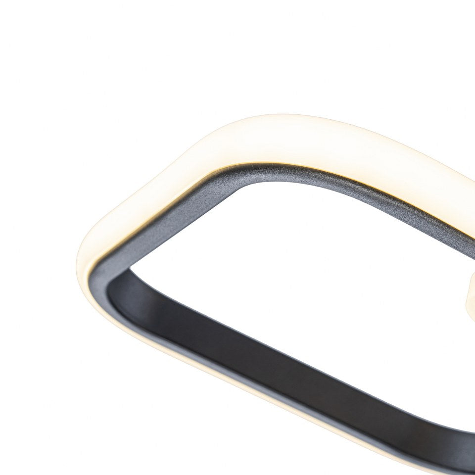 Lámpara de techo LED LOOP Negra | FL6014-C