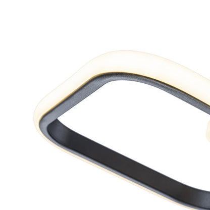 Lámpara de techo LED LOOP Negra | FL6014-C