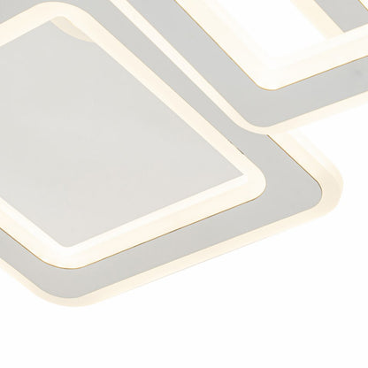 Lampara con 6 Cuadros Led Gris