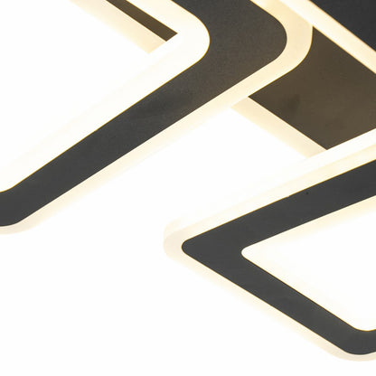 Lámpara de techo con 4 LEDS Negro