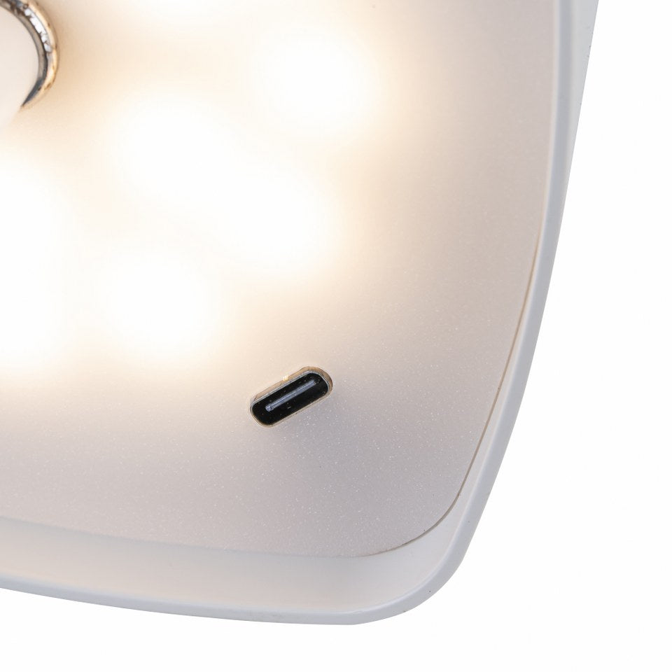 Lampara portátil recargable con led integrado CCT Blanco