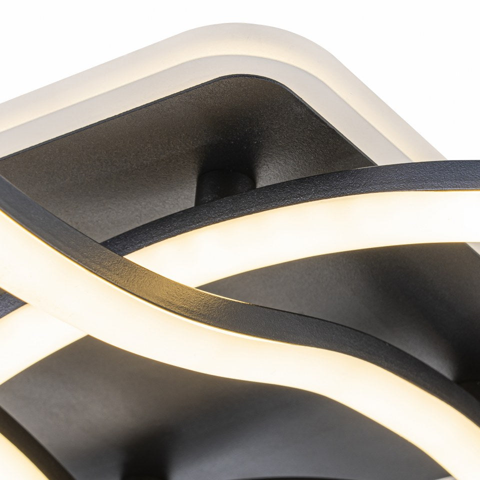 Lámpara LED Espiral CCT Negro/Blanco | FL6597-C