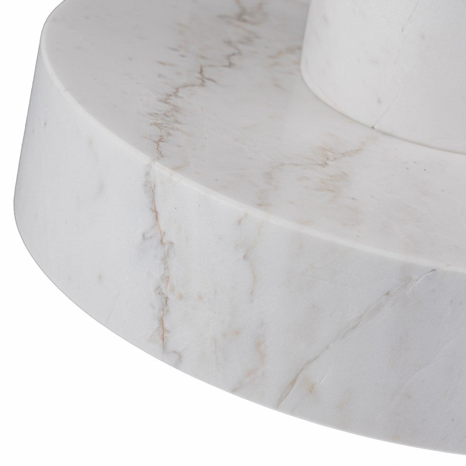 Lampara colgante de Marmol Bombilla E27 Blanco