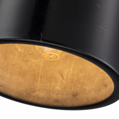 Lampara Colgante De Marmol Con Bombilla E27 Negro