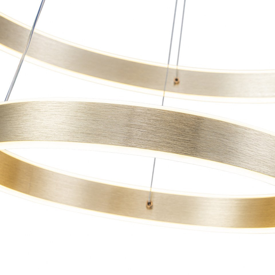 Lámpara Colgante LED Helix | Dorado CCT Atenuable - FL6034-2P
