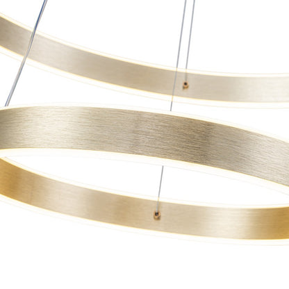 Lámpara Colgante LED Helix | Dorado CCT Atenuable - FL6034-2P