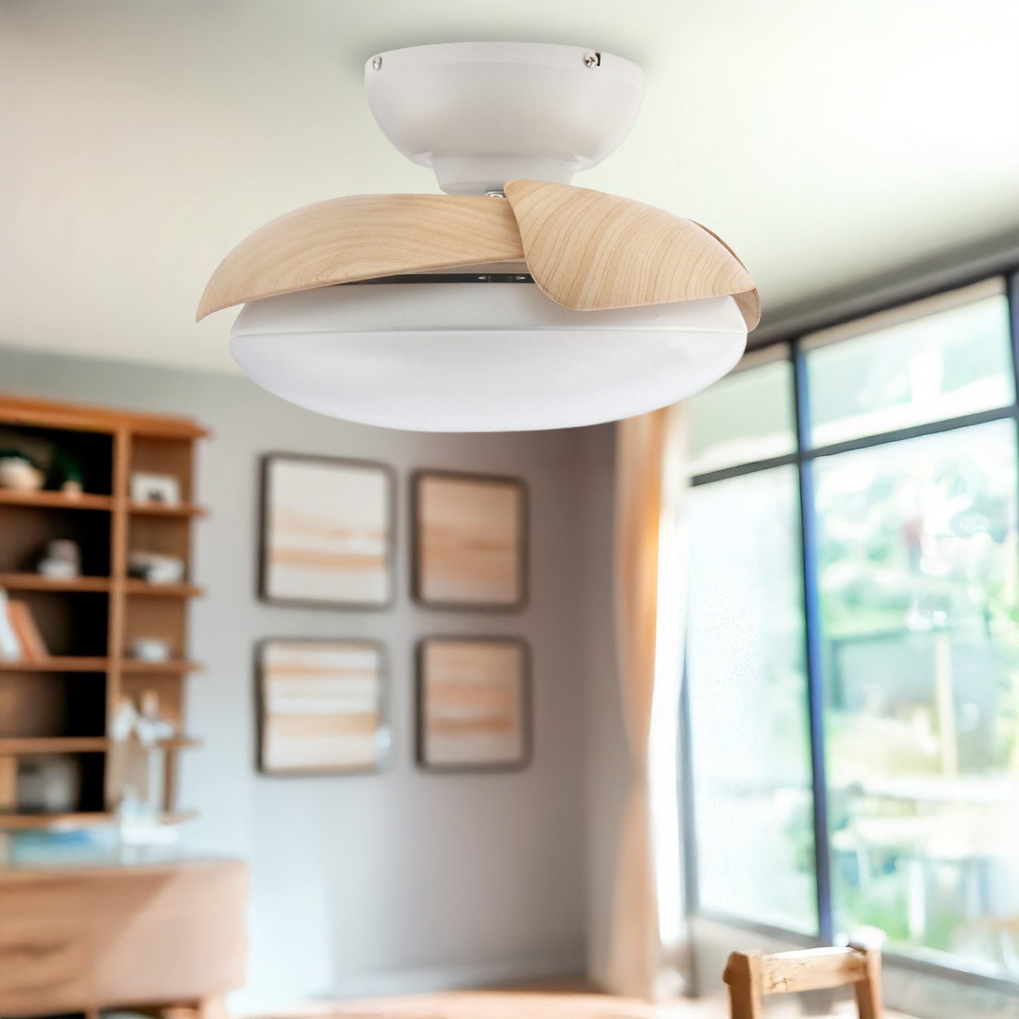 Ventilador de Techo Led Wood Mushroom ø72,5 Cm