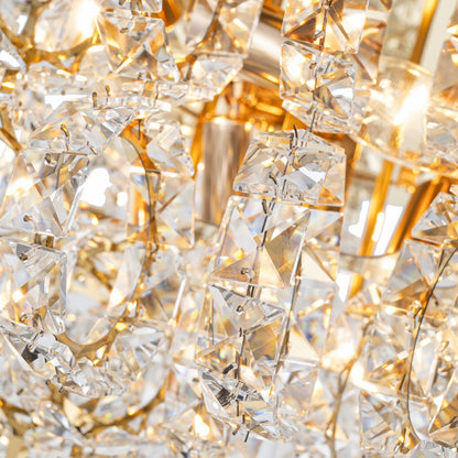Plafón Cristal Circular Salón RINGLUX | Dorado Ø50 cm E14