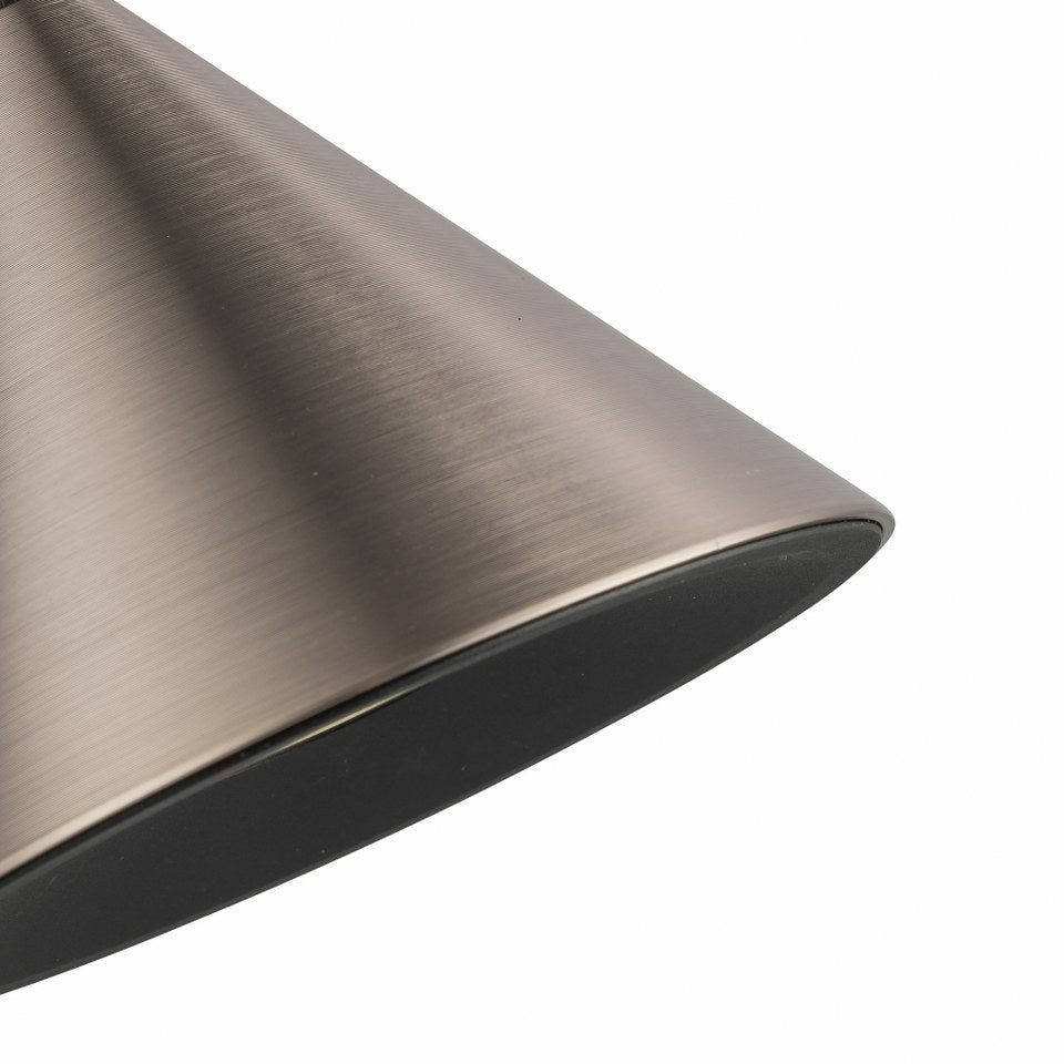 Lampara De Mesa Foco Moderno Gris