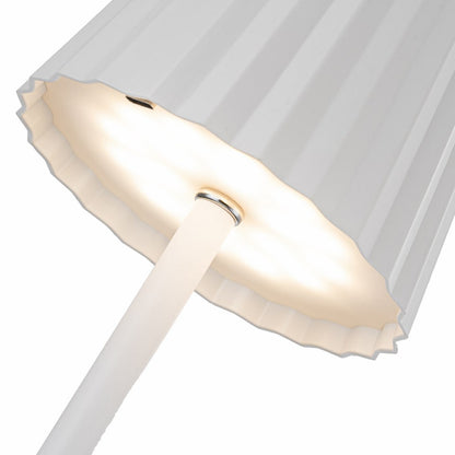 Lampara De Mesa Portatil Con Bateria CCT Blanco