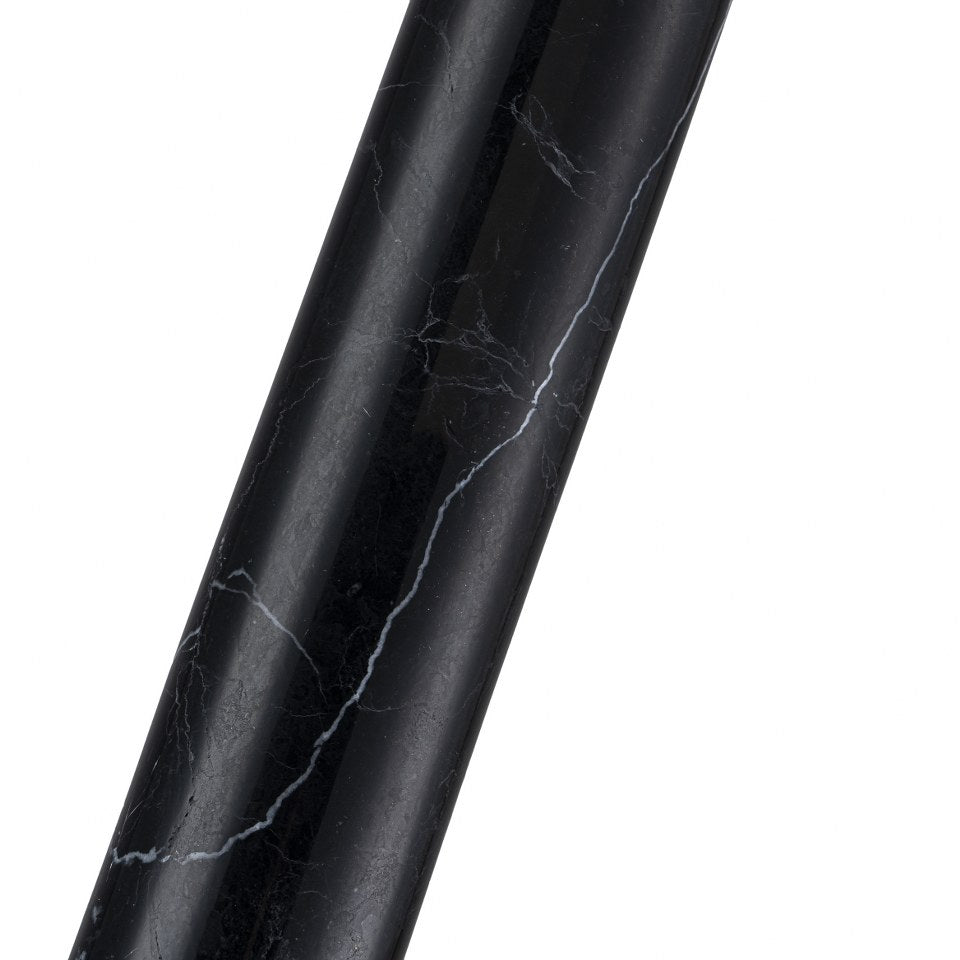 Lampara Colgante De Marmol Led Integrado Negro