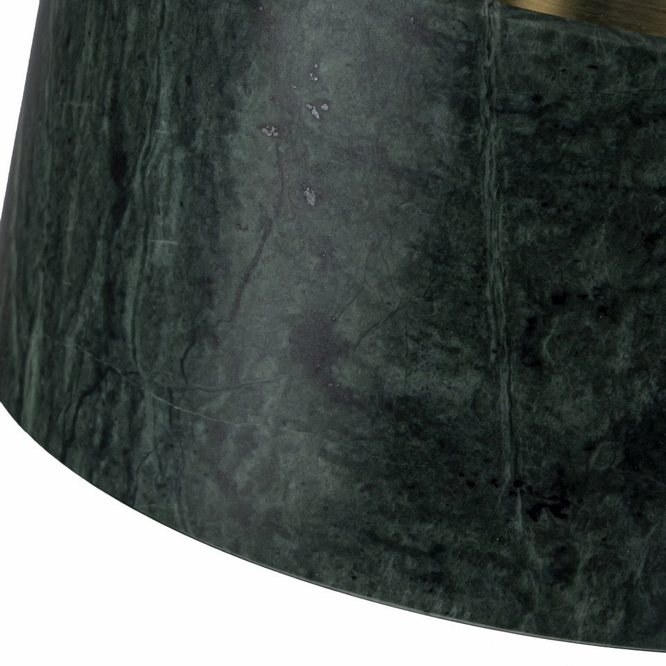 Lampara Colgante De Marmol Con Bombilla E27 Verde