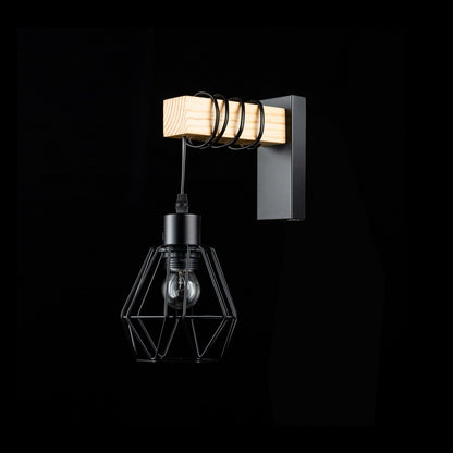 Aplique de pared negro NORTE - LP5068-1W