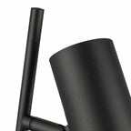 Lampara De Mesa Foco Moderno Negro