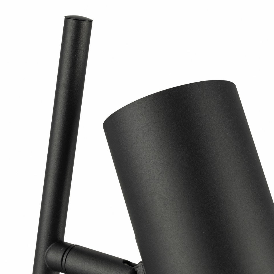 Lampara De Mesa Foco Moderno Negro