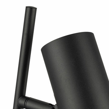 Lampara De Mesa Foco Moderno Negro