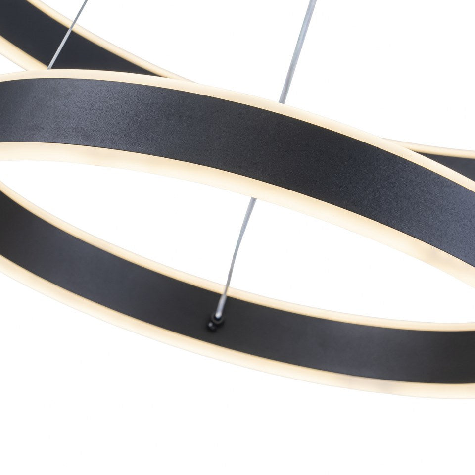 Lámpara Colgante LED Helix | Negro CCT Atenuable - FL6032-2P