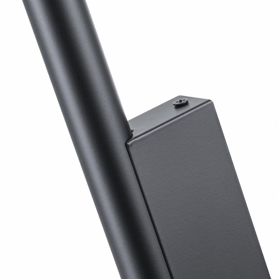 Aplique Pared G9 Doble Bombilla Negro Brillante