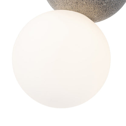 Lampara concrete Negro