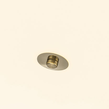 Plafón Tela Circular Techo Dormitorio LIGNO | Beige LED D50