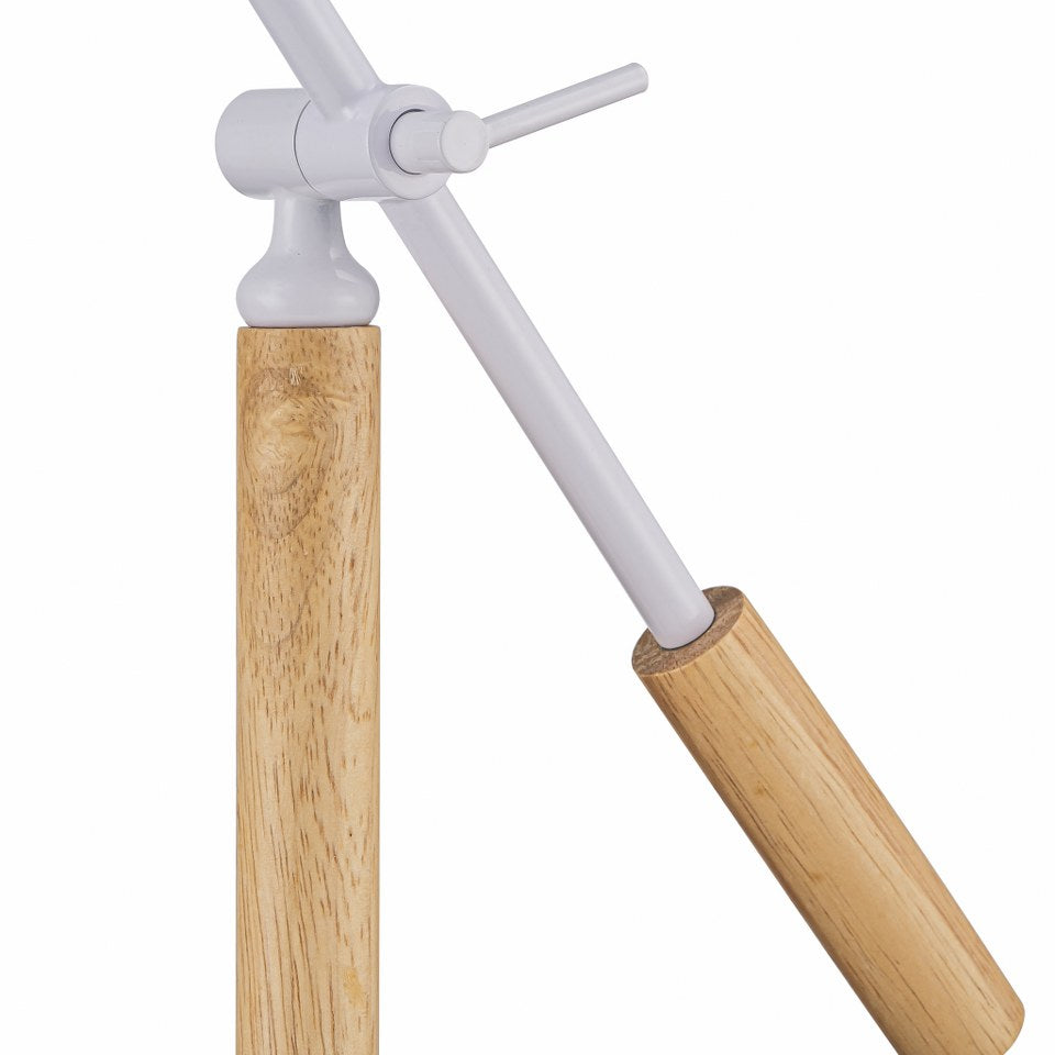 Lampara De Mesa Estilo Nordico E27 Blanco