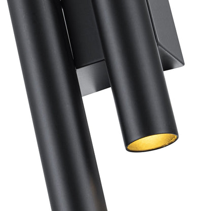 Aplique interior LED 4 bombillas G9 Negro